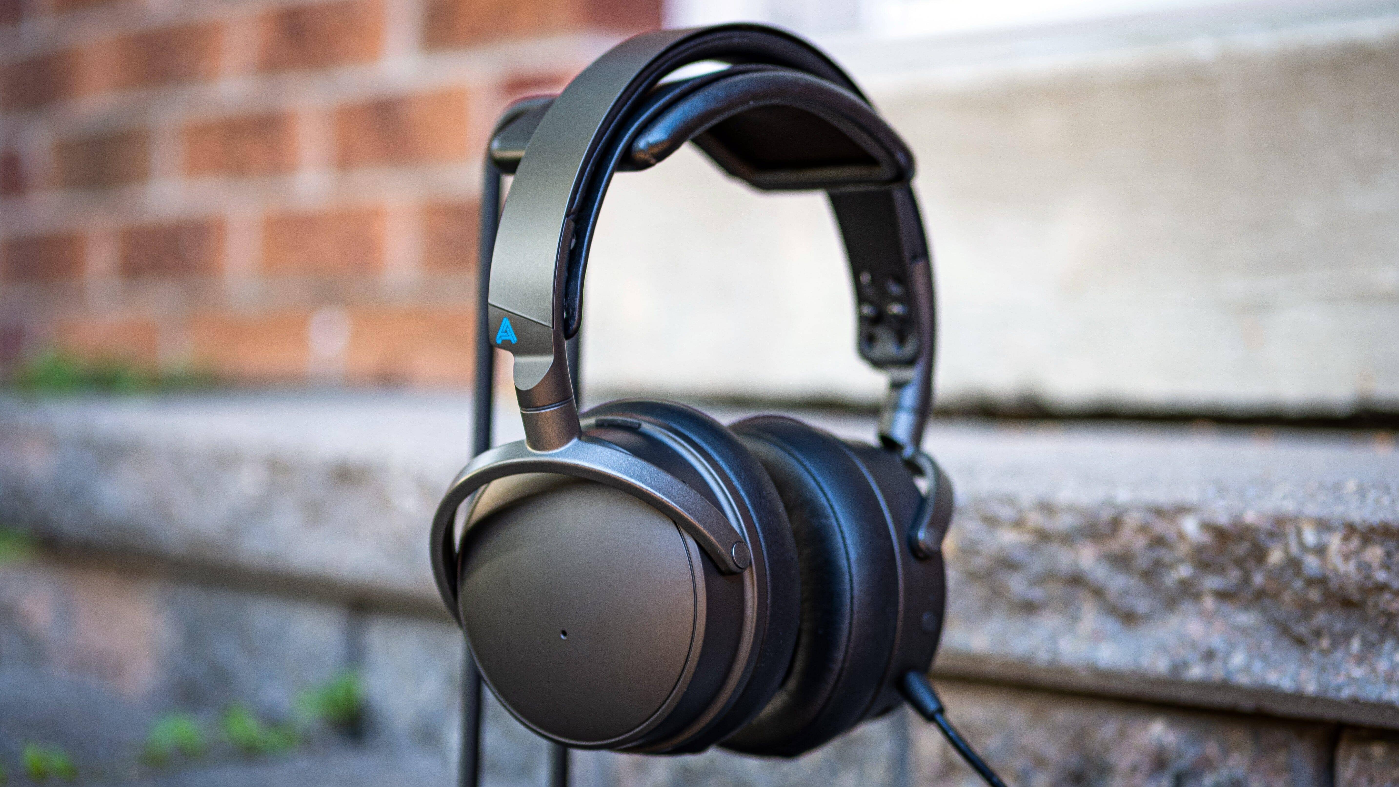 High-end professional studio headphones on stand